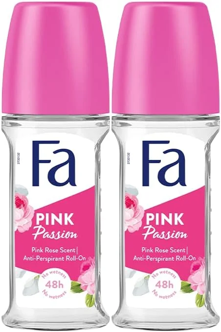 رول ضد تعریق فا مدل Pink Passion حجم 50 میلی لیتر، بسته 2 عددی