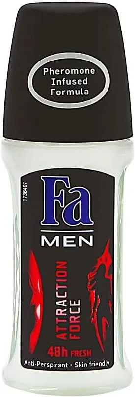 رول ضد تعریق مردانه فا مدل Attraction Force با ماندگاری 48 ساعته 50 میلی لیتر (بسته 3 عددی)