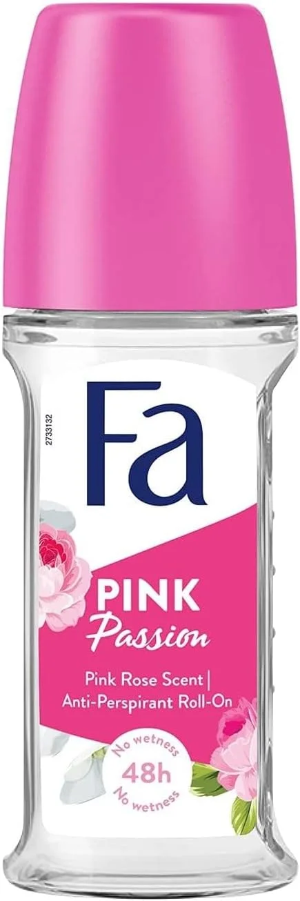 دئودورانت رولی فا مدل Pink Passion حجم 50 میل (بسته 3 عددی)