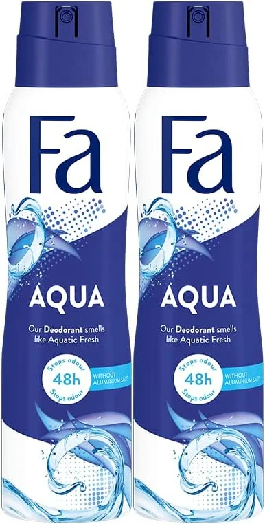 اسپری دئودورانت فا آکوا 150 میلی لیتر، بسته 2 عددی