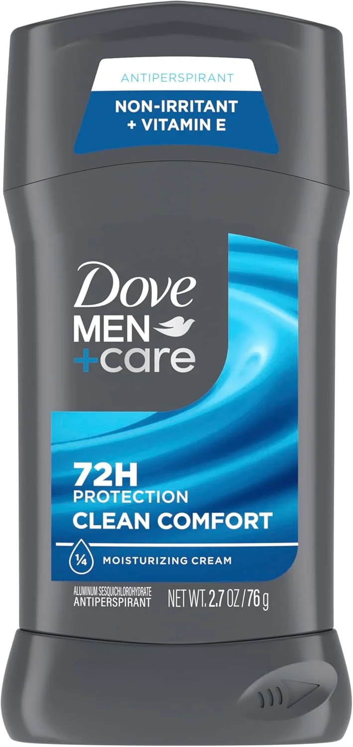 استیک ضد تعریق مردانه داو من+کر، Clean Comfort، ویتامین E، مرطوب کننده و محافظت 72 ساعته، 76 گرم