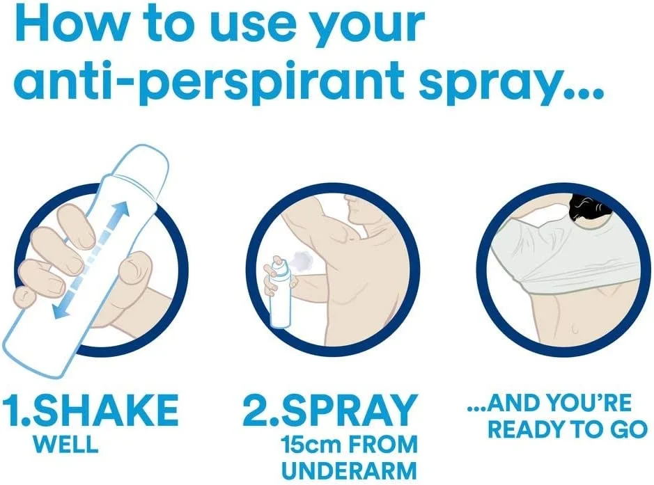 اسپری ضد تعریق مردانه و زنانه داو Invisible Dry Strong، دئودورانت ضد عرق با رایحه خنک، تازه و تمیز، محافظت 48 ساعته، بسته بزرگ (3 x 250ml)