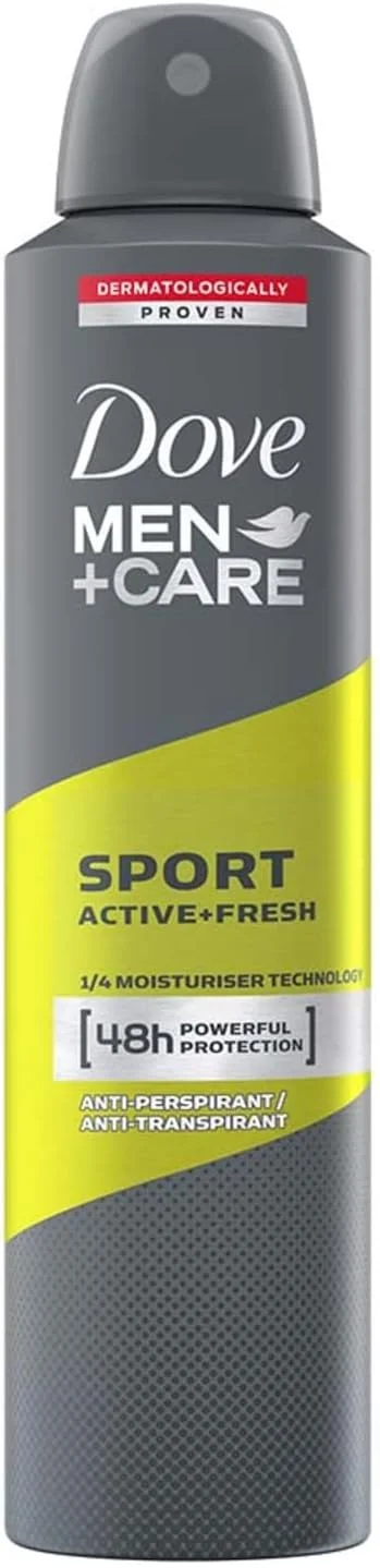اسپری ضد تعریق مردانه داو مدل Sport Active+ Fresh، 250 میلی لیتر