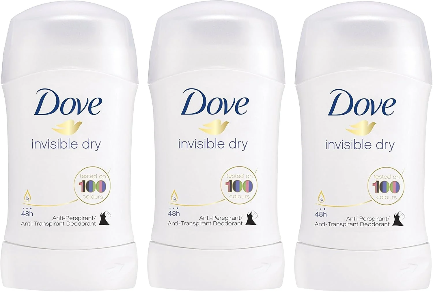 استیک ضد تعریق زنانه داو مدل Invisible Dry حجم 40 میلی لیتر - بسته 3 عددی