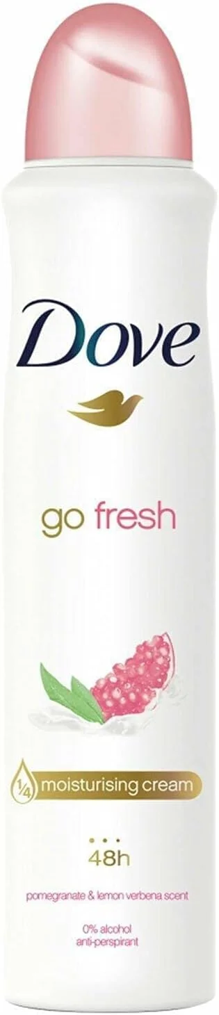 اسپری ضد تعریق زنانه داو Go Fresh، ۲۵۰ میلی لیتر، انار و لیمو، بسته ۶ عددی