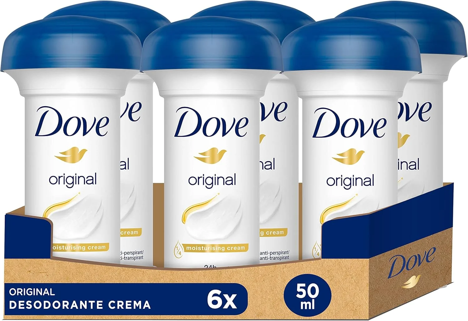 استیک دئودورانت کرمی اورجینال داو بسته 6 عددی 50 میلی لیتری