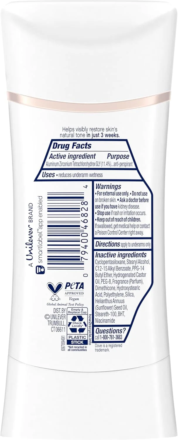 استیک ضد تعریق و خوشبو کننده داو، رایحه شکوفه سیب و کره انبه، 3 عدد، مناسب پوست با رنگ ناهموار، 74 گرم