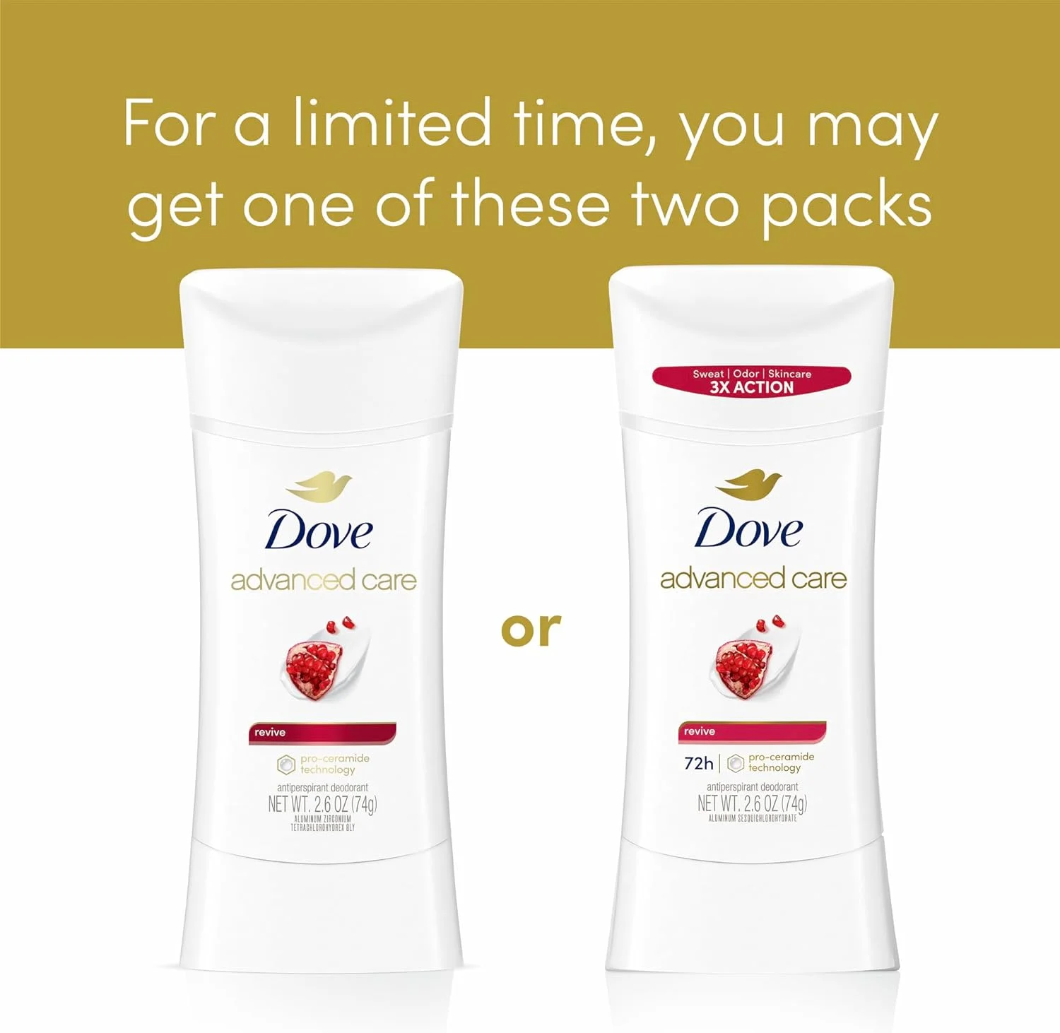 استیک ضد تعریق و خوشبو کننده زنانه داو Advanced Care، احیا کننده، محافظت 48 ساعته و زیر بغل نرم و راحت، 74 گرم، 2 عدد استیک ضد تعریق و خوشبو کننده زنانه داو Advanced Care، احیا کننده، محافظت 48 ساعته و زیر بغل نرم و راحت، 74 گرم، 2 عدد