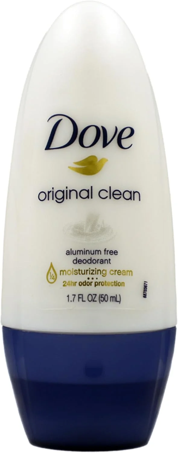 دئودورانت رولی داو اورجینال کلین، محافظت در برابر بوی بد تمام روز، بسته 4 عددی، 50 میلی لیتر در هر کدام، 4 بطری