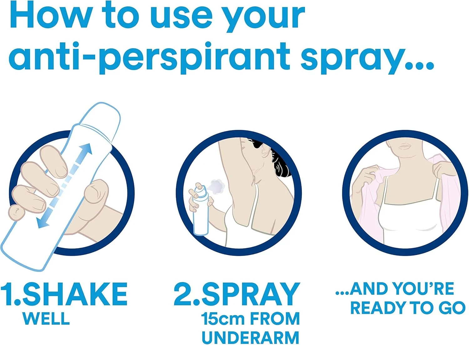 اسپری ضد تعریق زنانه داو Invisible Dry حاوی کرم مرطوب کننده ¼، بدون ایجاد لک سفید، 250 میلی لیتر