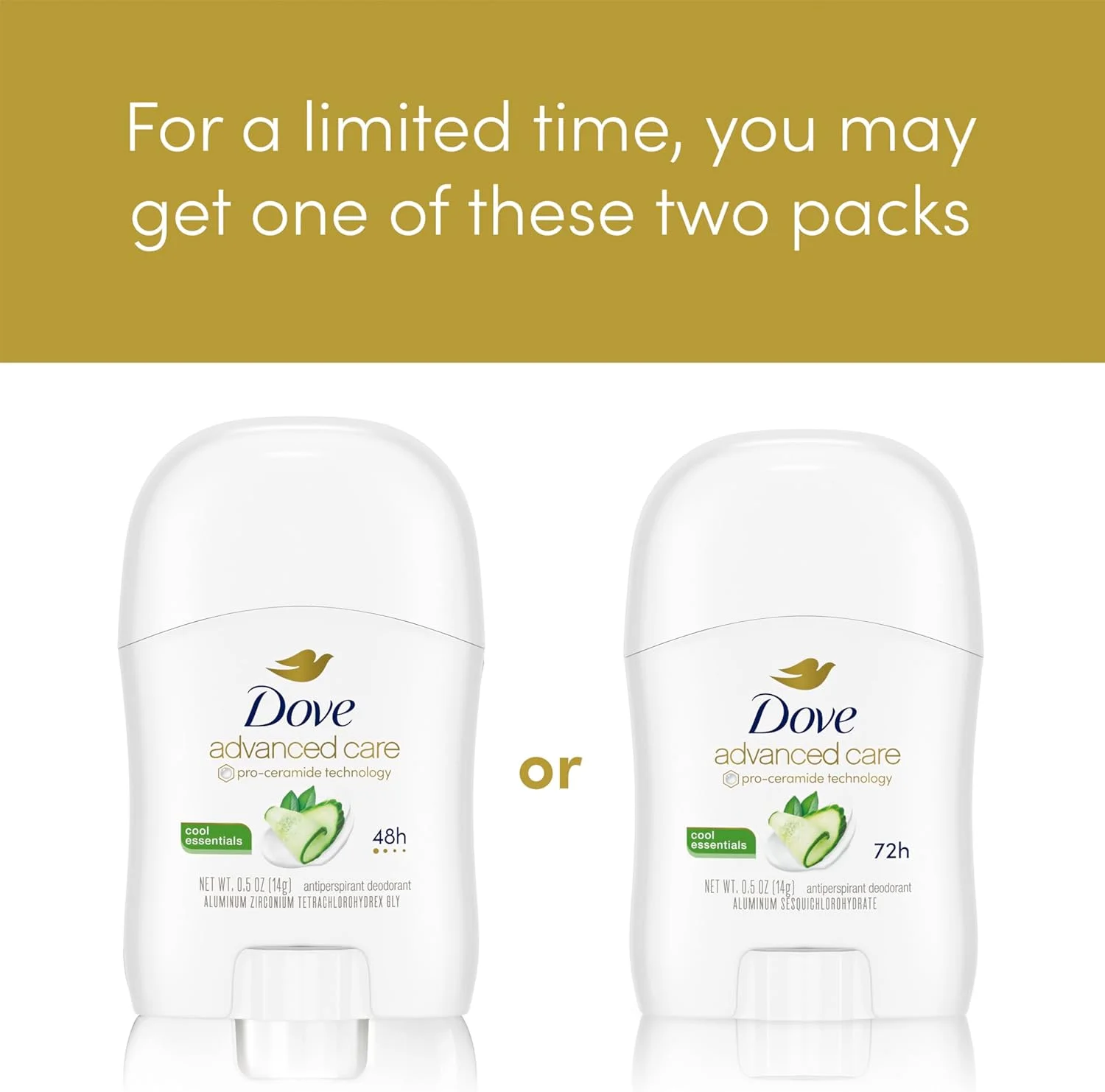 استیک ضد تعریق زنانه داو مدل Cool Essentials، 14 گرم