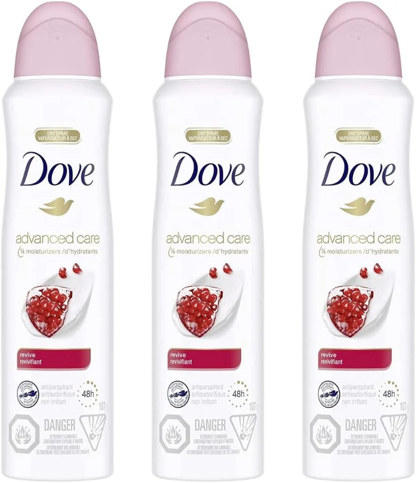 اسپری ضد تعریق زنانه داو Advanced Care، مدل Original، محافظت ۷۲ ساعته در برابر تعریق و بو و مرطوب کننده با فناوری Pro-Ceramide، ۱۵۰ میلی لیتر