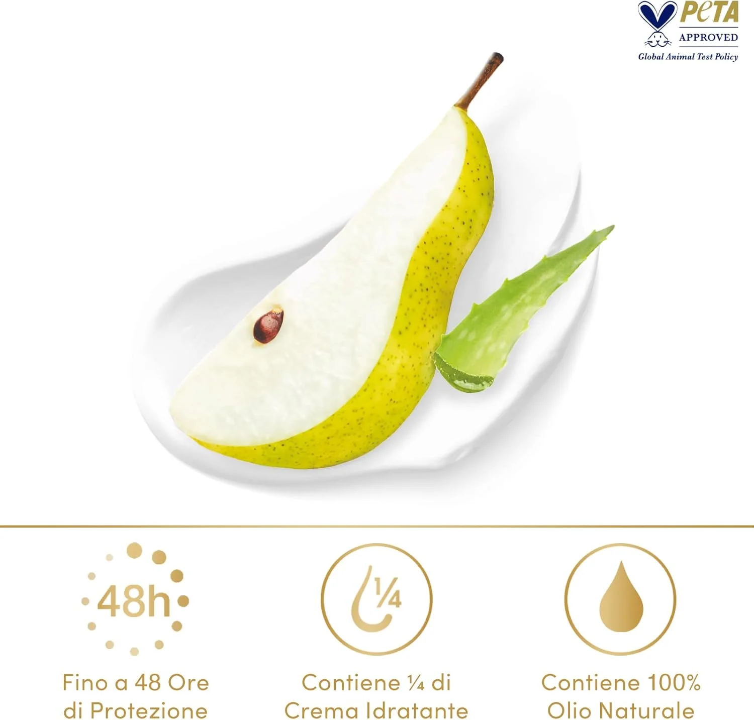 استیک ضد تعریق با رایحه گلابی و آلوئه ورا داو، حاوی کرم مرطوب کننده 1/4، محافظت تا 48 ساعت، حاوی روغن مغذی، مناسب برای آقایان و بانوان، 6 عدد 40 میلی لیتری