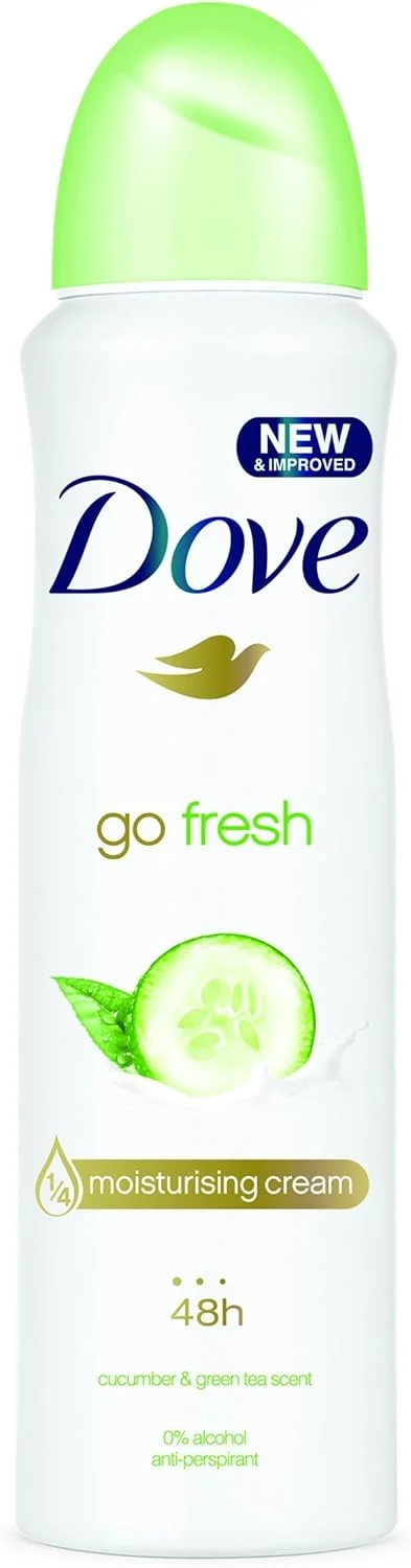 اسپری ضد تعریق زنانه داو با رایحه خیار، 150 میلی لیتر