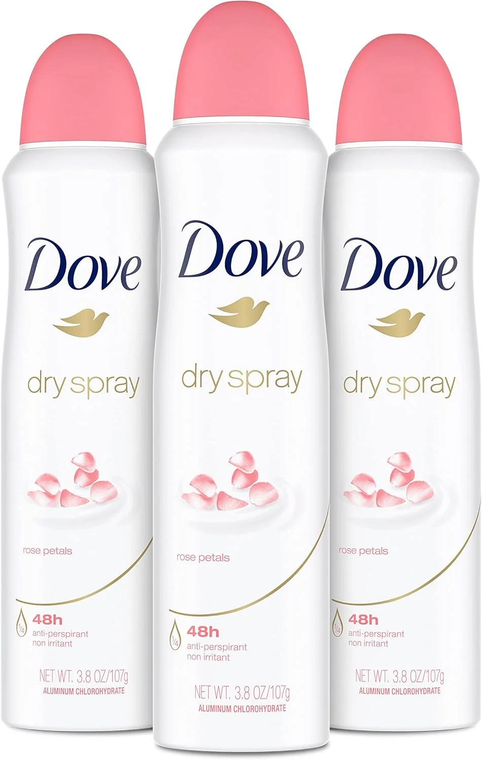 دئودورانت ضد تعریق داو با رایحه گلبرگ رز 107 گرم (بسته 3 عددی)