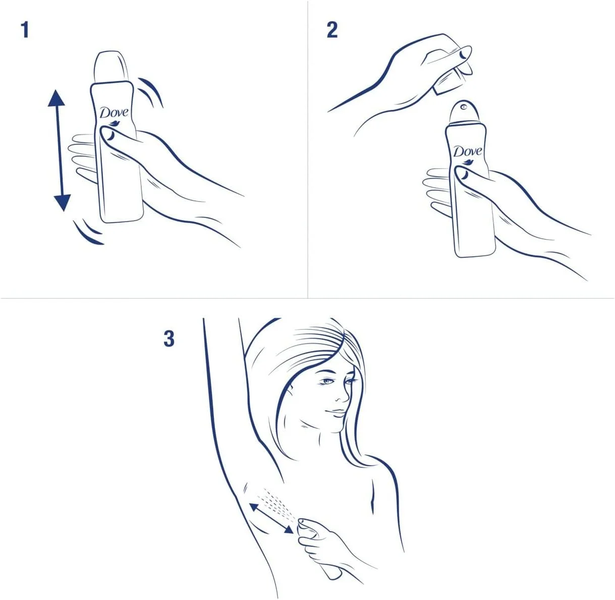 اسپری ضد تعریق زنانه داو مدل Go Fresh با رایحه انار، 250 میلی لیتر