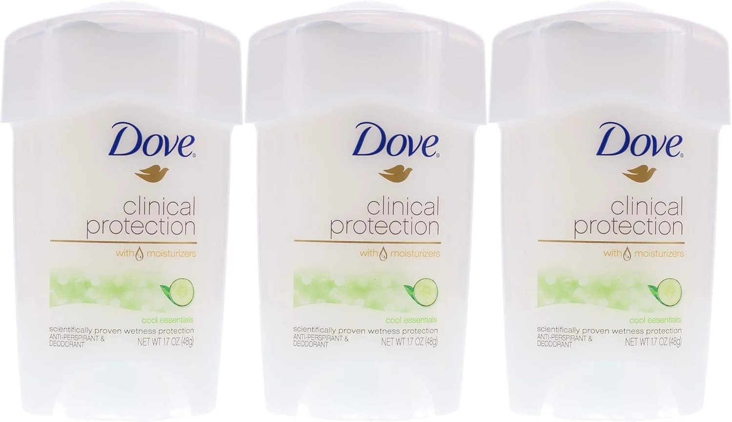 دئودورانت ضد تعریق Dove Clinical Protection Cool Essentials، 50 میلی لیتر بسته 3 عددی