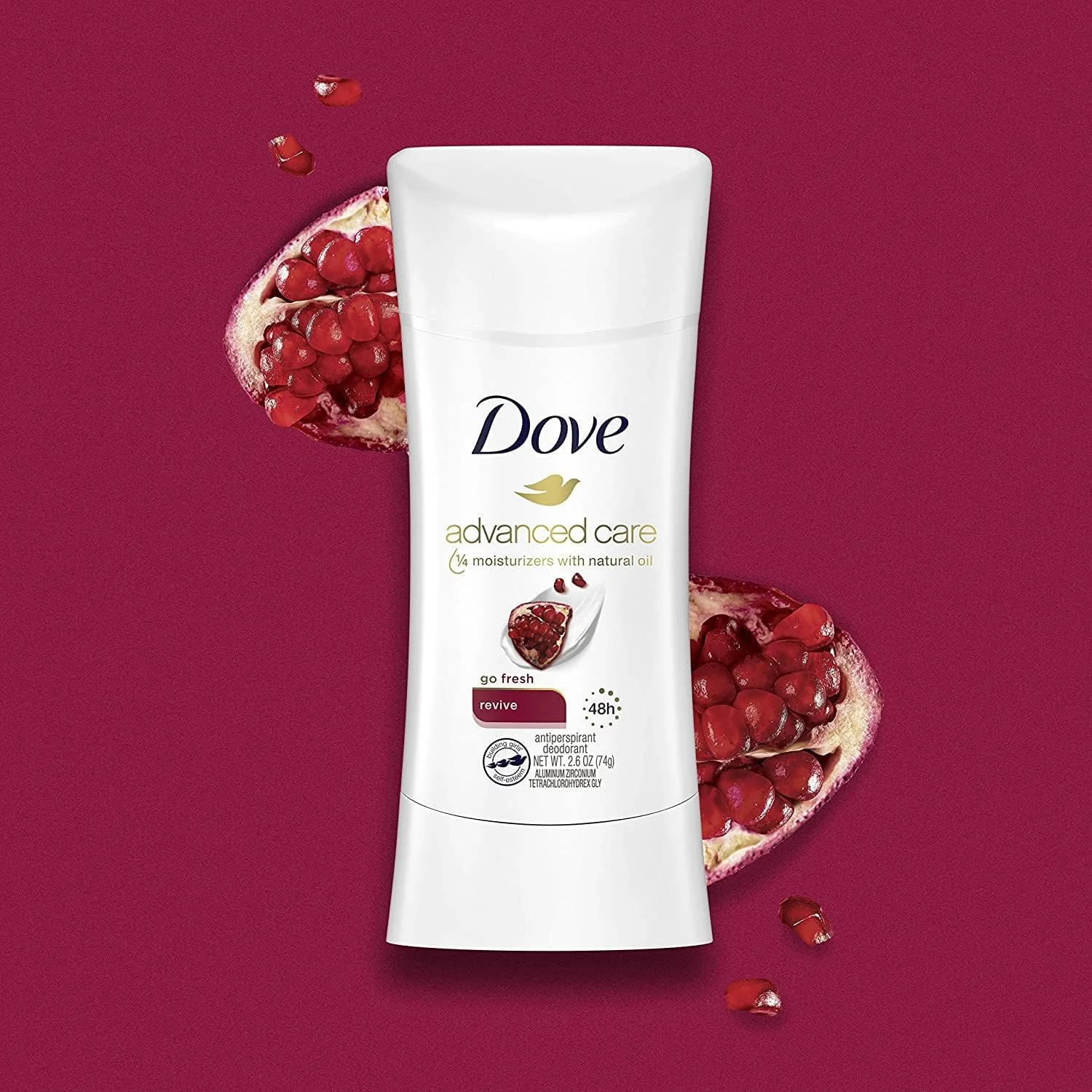 دئودورانت ضد تعریق Dove Advanced Care، احیا کننده، 74 گرم (بسته 2 عددی)