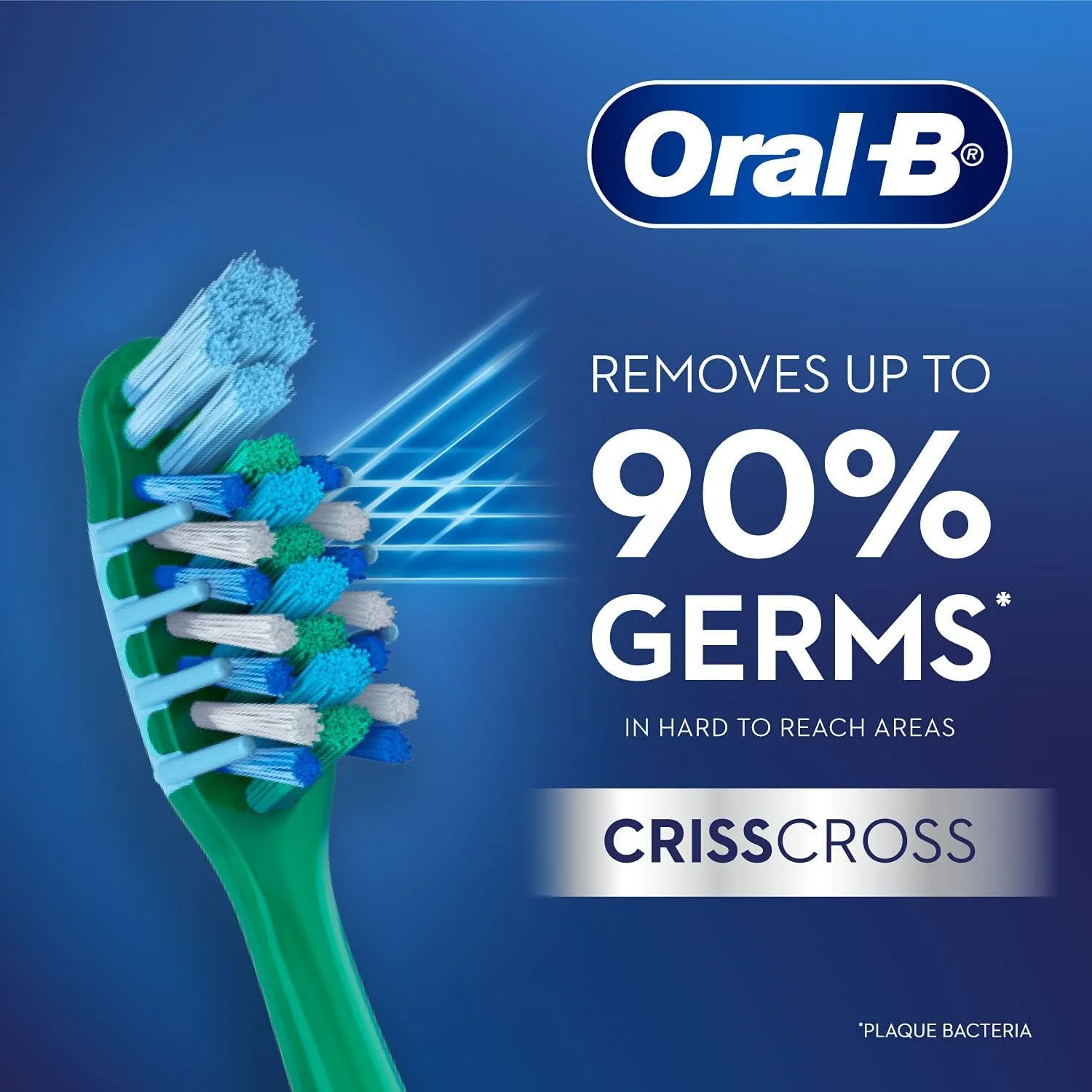 مسواک دستی اورال-بی مدل CrissCross Gum Care برای بزرگسالان (چند رنگ، متوسط، خرید 2 عدد + 2 عدد رایگان) 4 عدد