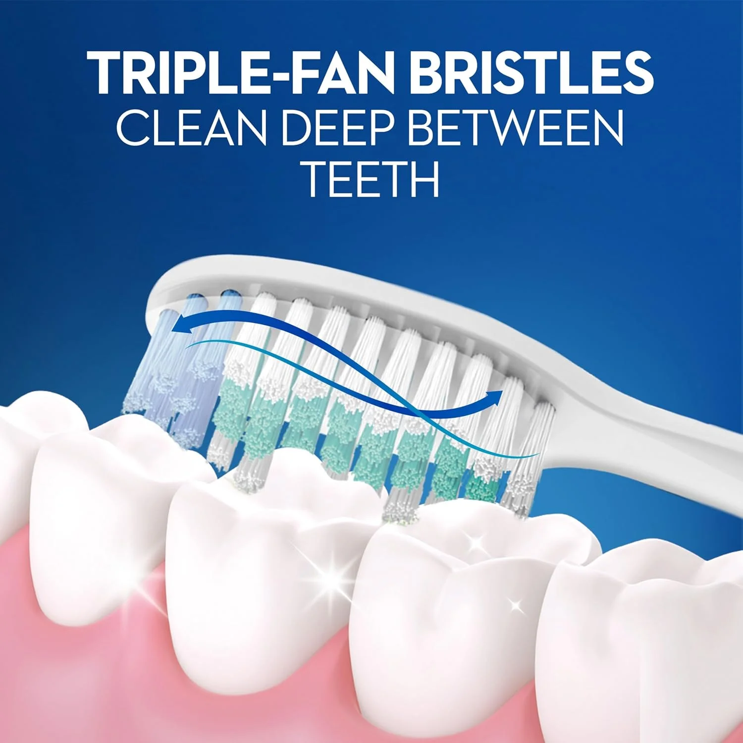 مسواک دستی اورال-بی مدل Maxi Clean 123، بسته 2 عددی، رنگ های متنوع