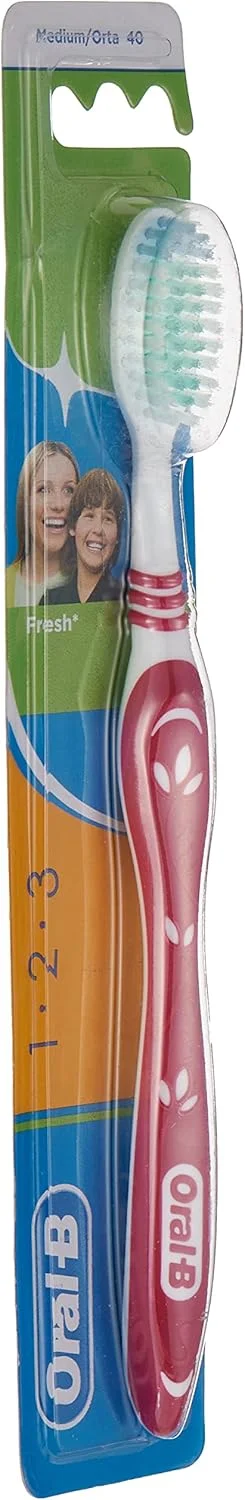 مسواک اورال-بی 123 فرش - 40 متوسط، چند رنگ مسواک اورال-بی 123 فرش - 40 متوسط، چند رنگ