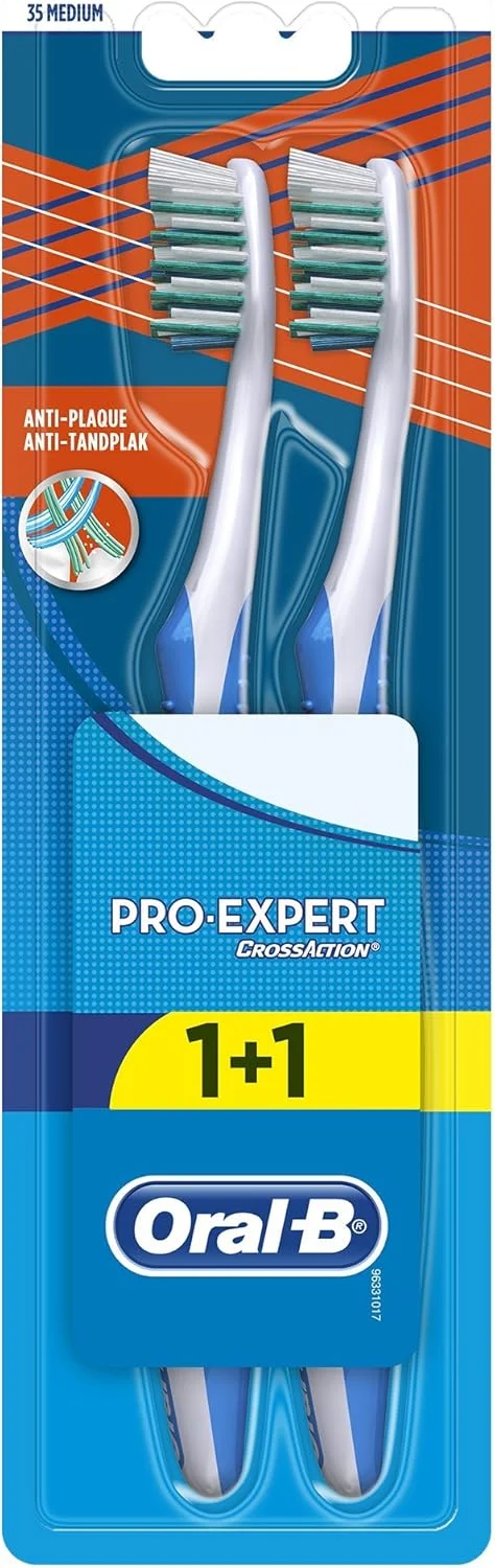 مسواک دستی اورال-بی پرو-اکسپرت کراس اکشن ضد پلاک 35 متوسط 1 گرمی (بسته 2 عددی) مسواک دستی اورال-بی پرو-اکسپرت کراس اکشن ضد پلاک 35 متوسط 1 گرمی (بسته 2 عددی)