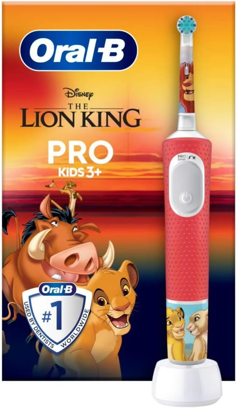 مسواک برقی کودکانه Oral-B Pro Kids طرح شیر شاه، طراحی شده توسط Braun