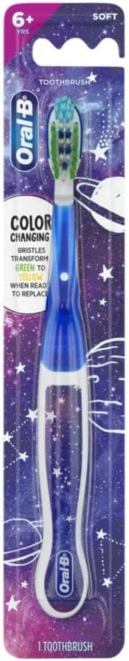 مسواک کودکانه اورال-بی Cross Action، برس نرم، 6 سال به بالا، 1 عدد