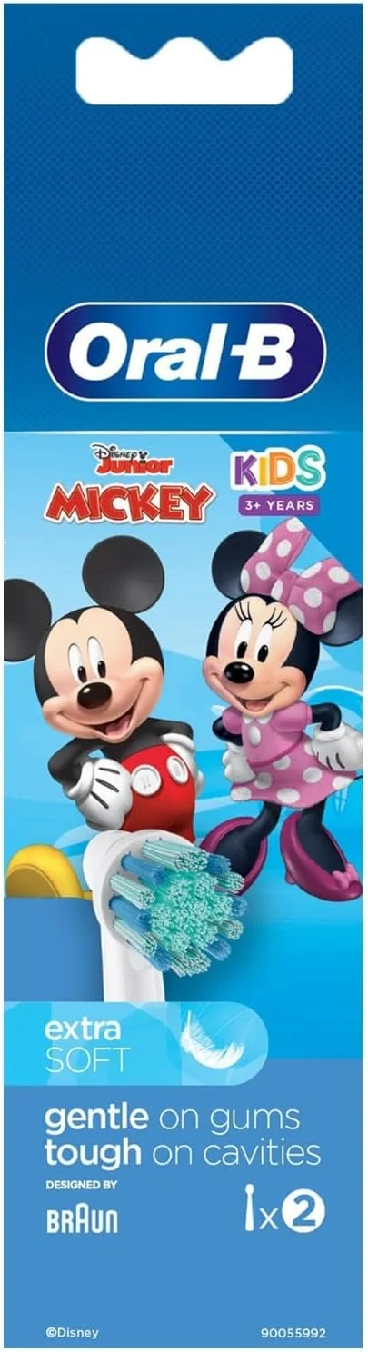 سری یدک مسواک برقی کودکانه اورال-بی براون EB10، بسته 2 عددی (متنوع)