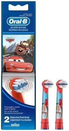 سری یدک مسواک برقی کودکانه اورال-بی براون EB10، بسته 2 عددی (متنوع)