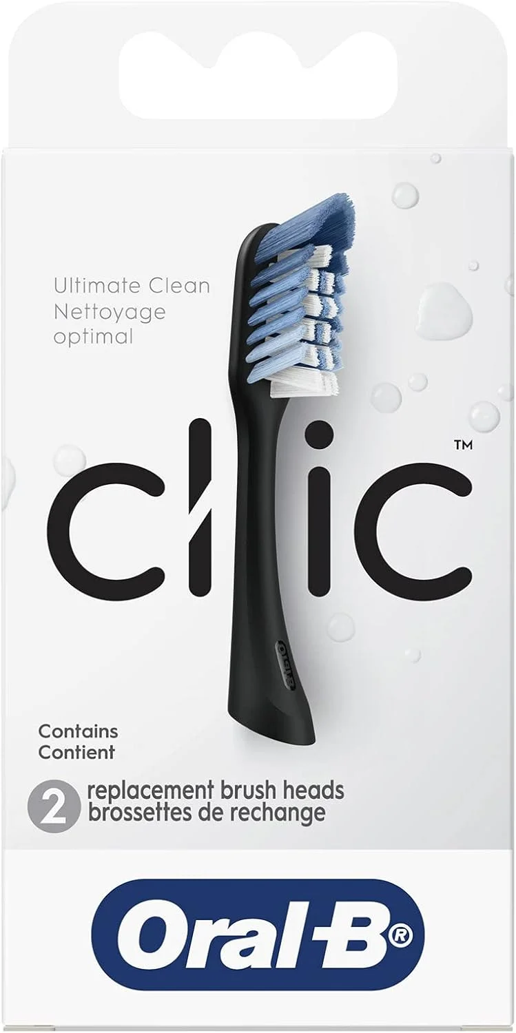 سری یدک مسواک دستی Oral-B Clic، مشکی، 2 عدد