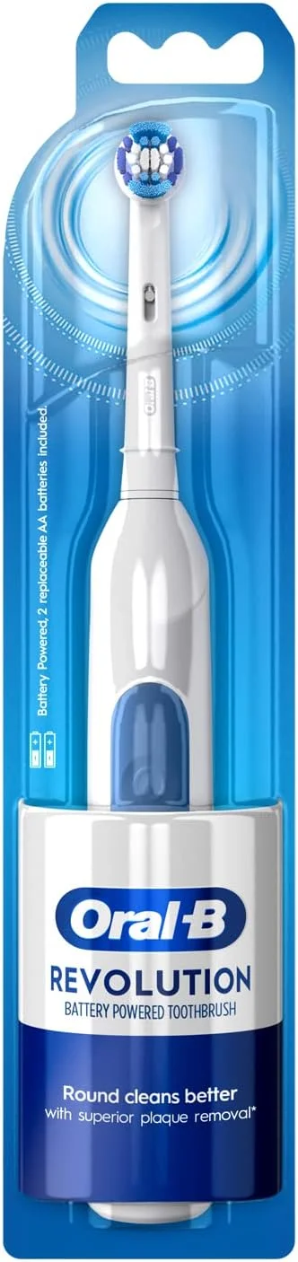 مسواک برقی باتری خور Oral-B Revolution با سر گرد - اتوماتیک، بزرگسال، 154 گرم