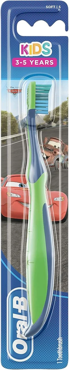 مسواک دستی کودکانه Oral-B طرح Frozen یا Cars مناسب سنین 3 تا 5 سال، رنگ های متنوع