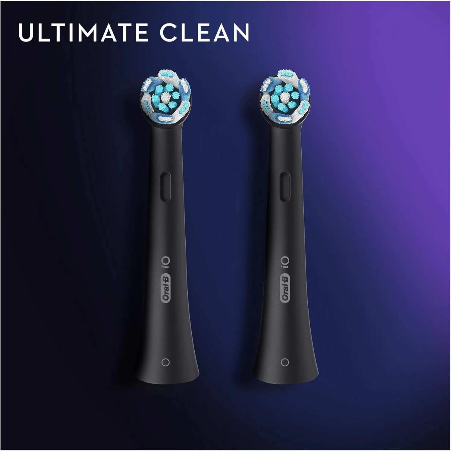 سری یدک مسواک برقی اورال-بی iO Ultimate Clean، برس های پیچ خورده و زاویه دار برای پاکسازی عمیق تر پلاک، بسته 2 عددی، مشکی سری یدک مسواک برقی اورال-بی iO Ultimate Clean، برس های پیچ خورده و زاویه دار برای پاکسازی عمیق تر پلاک، بسته 2 عددی، مشکی