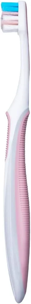 مسواک خیلی نرم مراقبت از لثه اورال-بی برای دندان ها و لثه های حساس، سر کوچک فشرده، (رنگ ها متنوع) - بسته 6 عددی