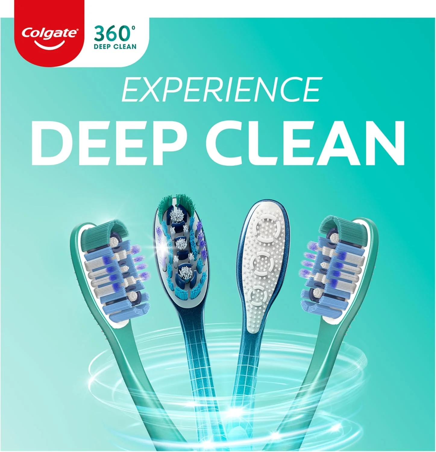 مسواک بزرگسال کلگیت 360 با برس متوسط، بسته 4 عددی، بسته بندی ممکن است متفاوت باشد مسواک بزرگسال کلگیت 360 با برس متوسط، بسته 4 عددی، بسته بندی ممکن است متفاوت باشد