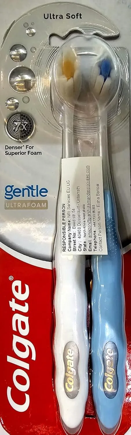 مسواک خیلی نرم کلگیت جنتل اولترا فوم (2 بسته 2 عددی) (4 عدد مسواک)