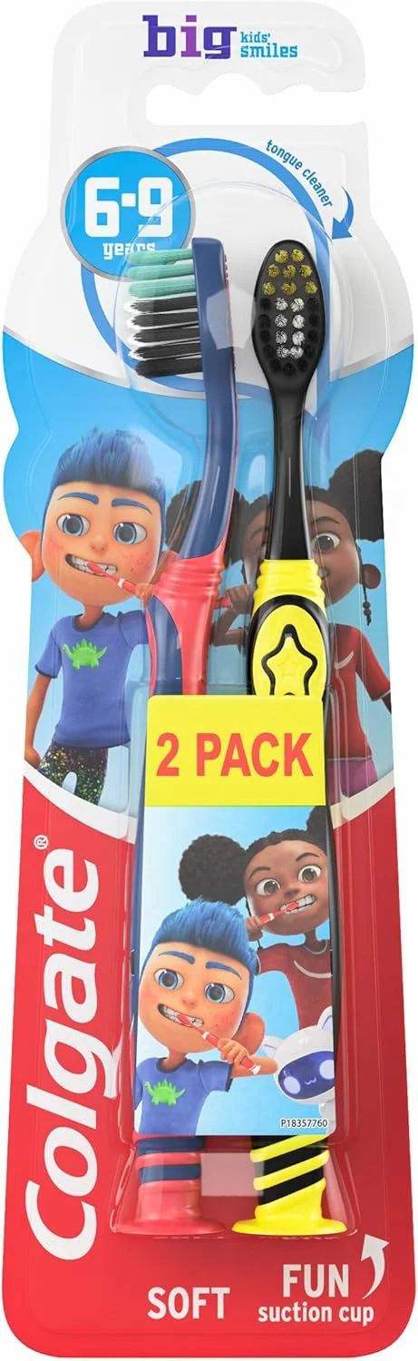 مسواک کودک کلگیت، مسواک کودکان بزرگ، 6-9 سال، 2 عددی
