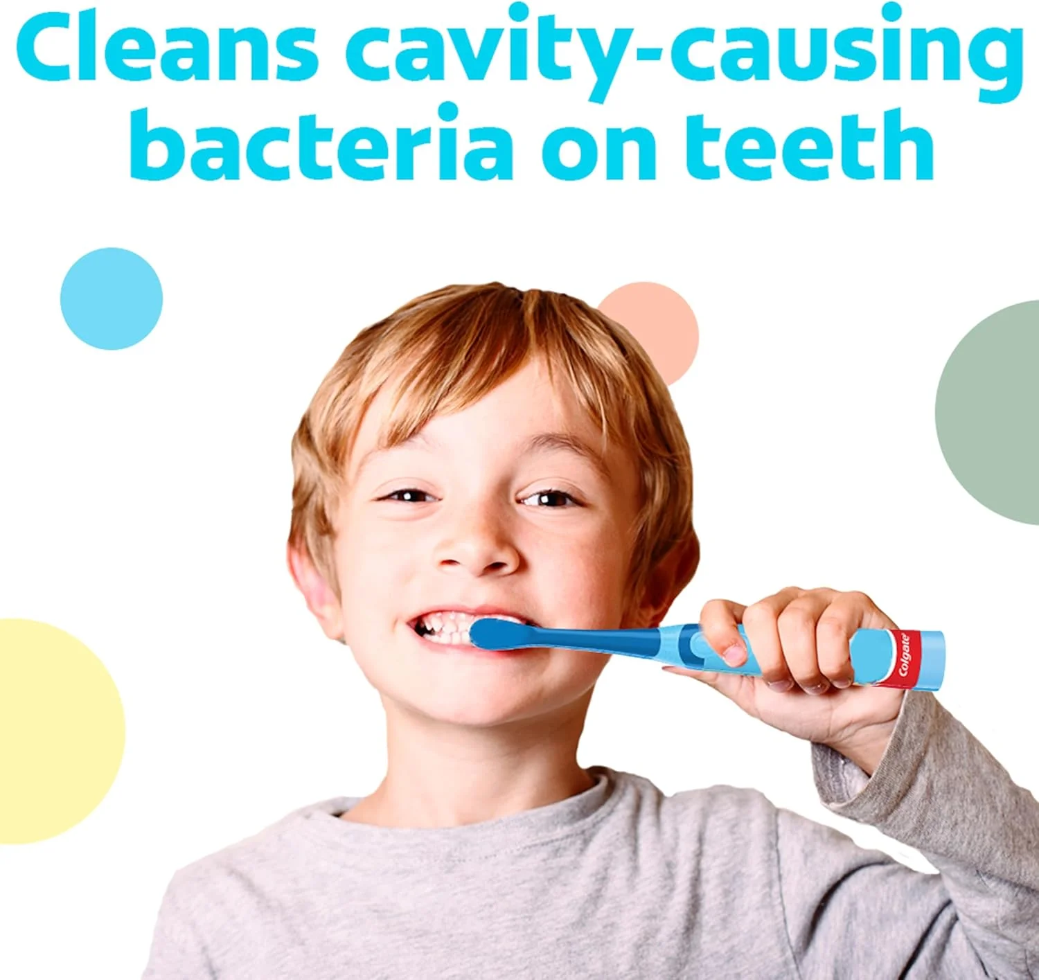 مسواک باتری خور کودک کلگیت، مسواک باتری خور کودک با باتری AA، برس های بسیار نرم، دسته صاف برای جلوگیری از غلتیدن، مسواک بلوئی، 1 عدد مسواک باتری خور کودک کلگیت، مسواک باتری خور کودک با باتری AA، برس های بسیار نرم، دسته صاف برای جلوگیری از غلتیدن، مسواک بلوئی، 1 عدد