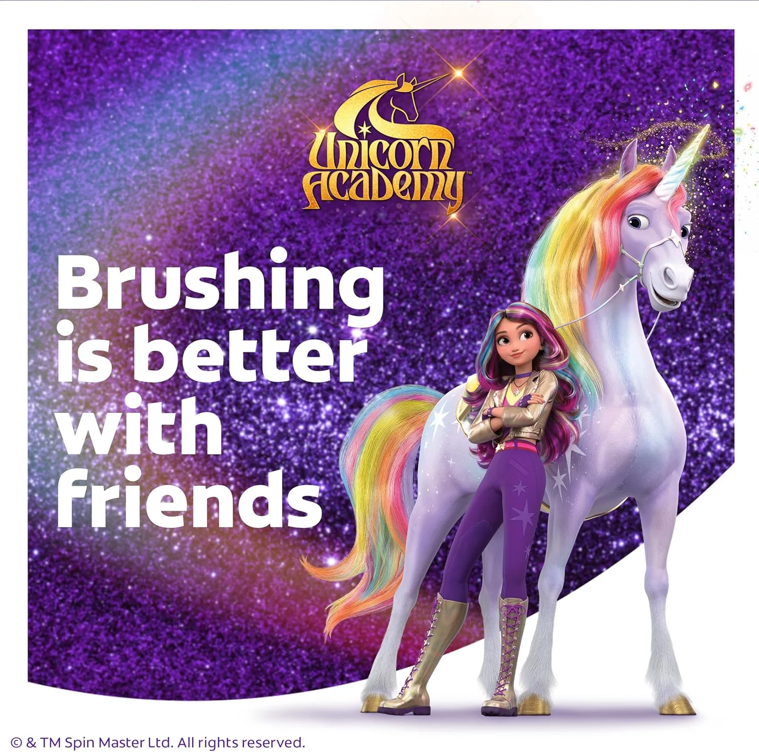 مسواک باتری خور کودکانه کلگیت طرح تک شاخ، 1 عدد مسواک باتری خور کودکانه کلگیت طرح تک شاخ، 1 عدد