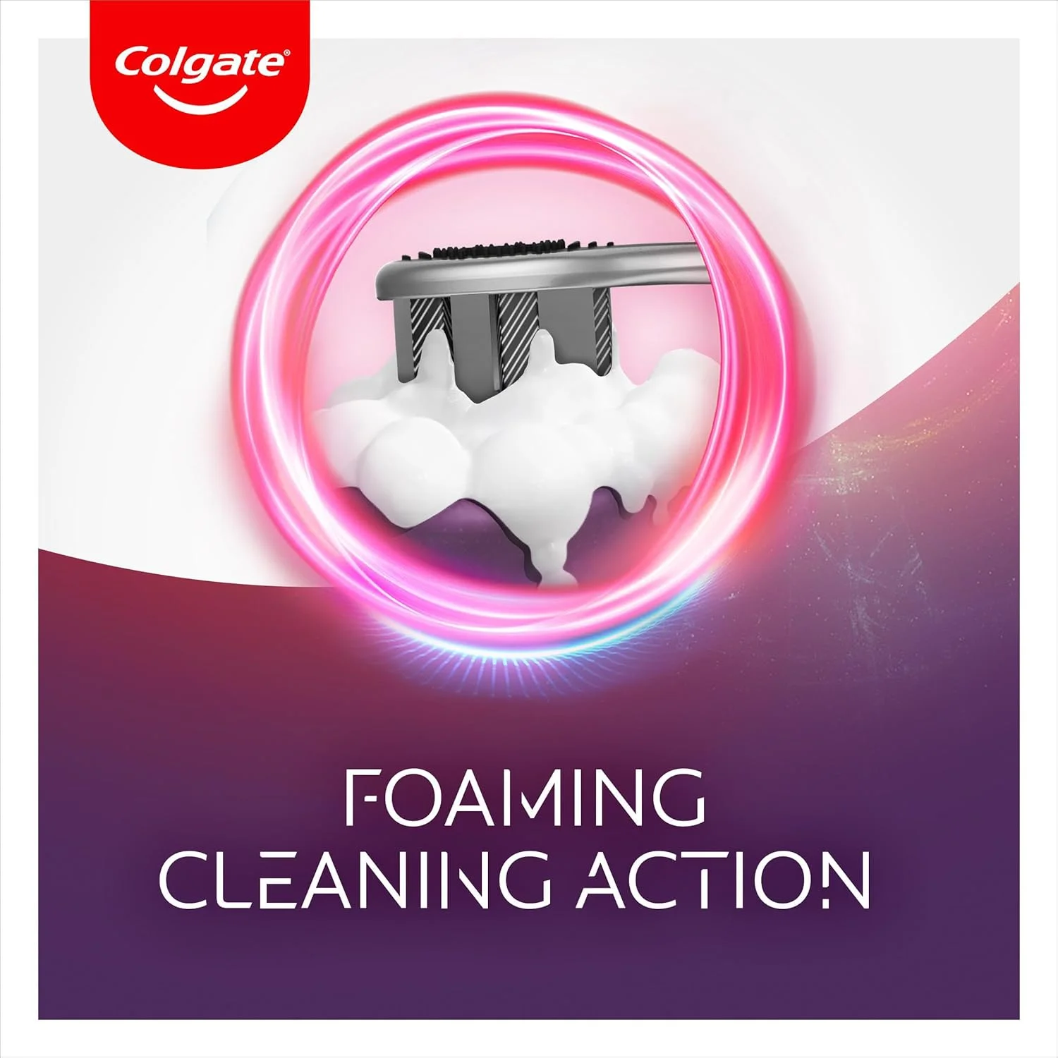 مسواک دستی کلگیت مکس وایت اولترا - مسواک سفید کننده دندان - دارای الیاف آغشته به زغال - طراحی شده برای حذف بهتر لکه ها* - لکه های سطحی را از بین می برد - الیاف زغالی با تراکم بالا