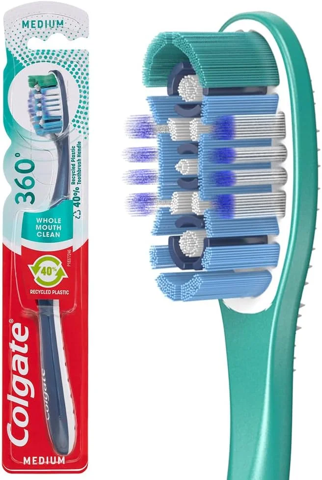 مسواک مدیوم کلگیت 360 درجه تمیز کننده کامل دهان