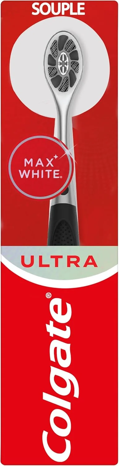 مسواک دستی کلگیت - Max White Ultra - دارای الیاف آغشته به زغال - طراحی شده برای از بین بردن لکه های سطحی مسواک دستی کلگیت - Max White Ultra - دارای الیاف آغشته به زغال - طراحی شده برای از بین بردن لکه های سطحی