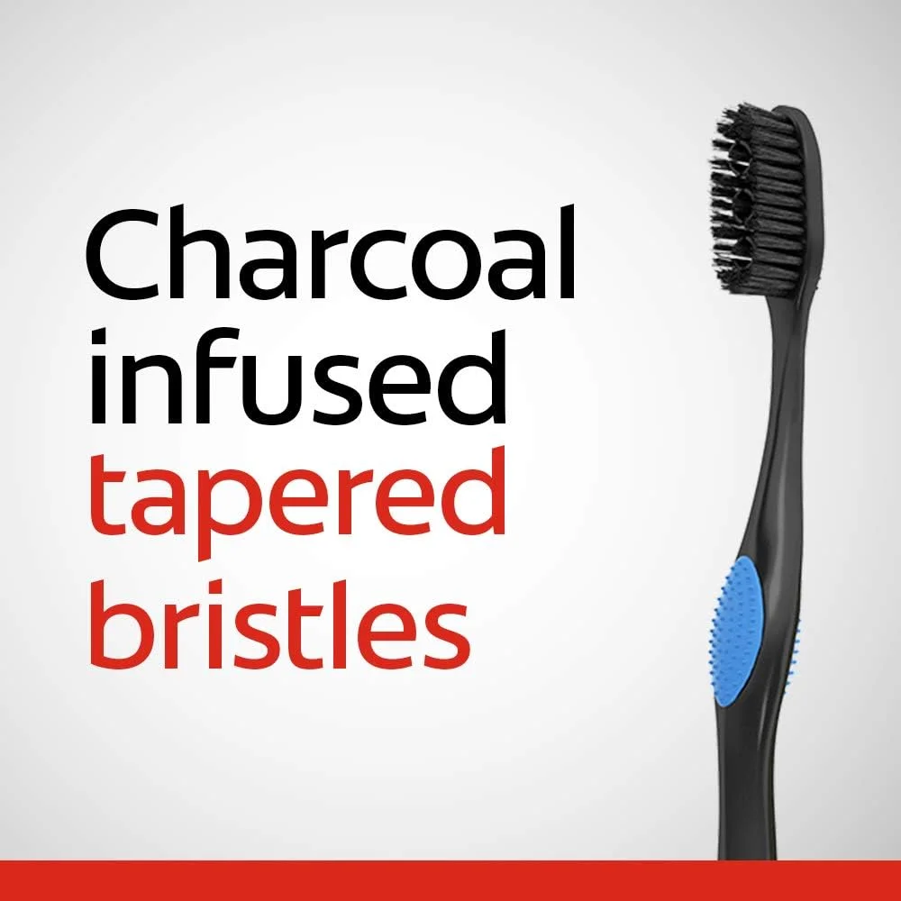 مسواک کلگیت 360 با برس نرم و نوک باریک حاوی زغال - 2 عدد مسواک کلگیت 360 با برس نرم و نوک باریک حاوی زغال - 2 عدد