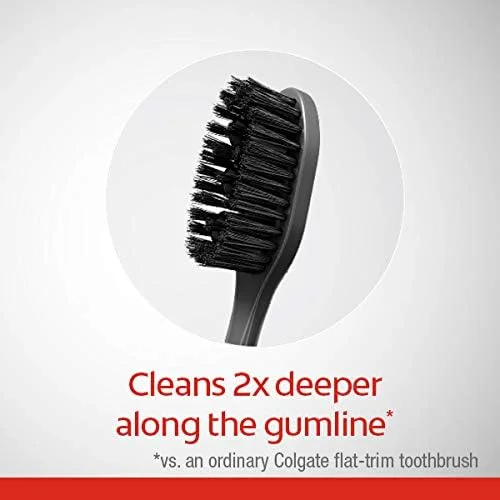 مسواک کلگیت 360 با برس نرم و نوک باریک حاوی زغال - 2 عدد مسواک کلگیت 360 با برس نرم و نوک باریک حاوی زغال - 2 عدد