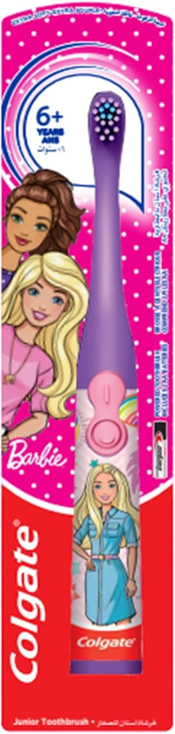 مسواک برقی کودکانه کلگیت با طرح باربی/بتمن، بسیار نرم، 1 عدد، چند رنگ مسواک برقی کودکانه کلگیت با طرح باربی/بتمن، بسیار نرم، 1 عدد، چند رنگ