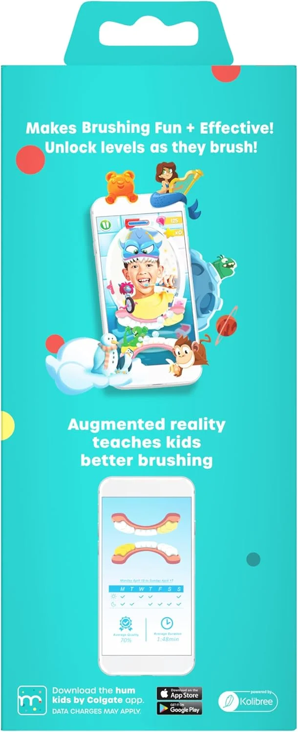 مسواک دستی هوشمند کودکانه Hum Kids از Colgate، زرد، 1 عدد