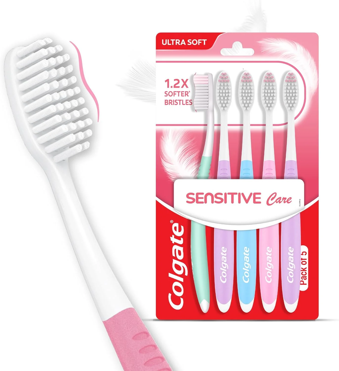 مسواک دستی با برس های خیلی نرم کلگیت Gentle Sensitive Care، مخصوص بزرگسالان، بسته ترکیبی، چند رنگ - 5 عدد مسواک دستی با برس های خیلی نرم کلگیت Gentle Sensitive Care، مخصوص بزرگسالان، بسته ترکیبی، چند رنگ - 5 عدد