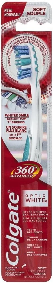 مسواک کلگیت 360 درجه اپتیک وایت پیشرفته، نرم مسواک کلگیت 360 درجه اپتیک وایت پیشرفته، نرم