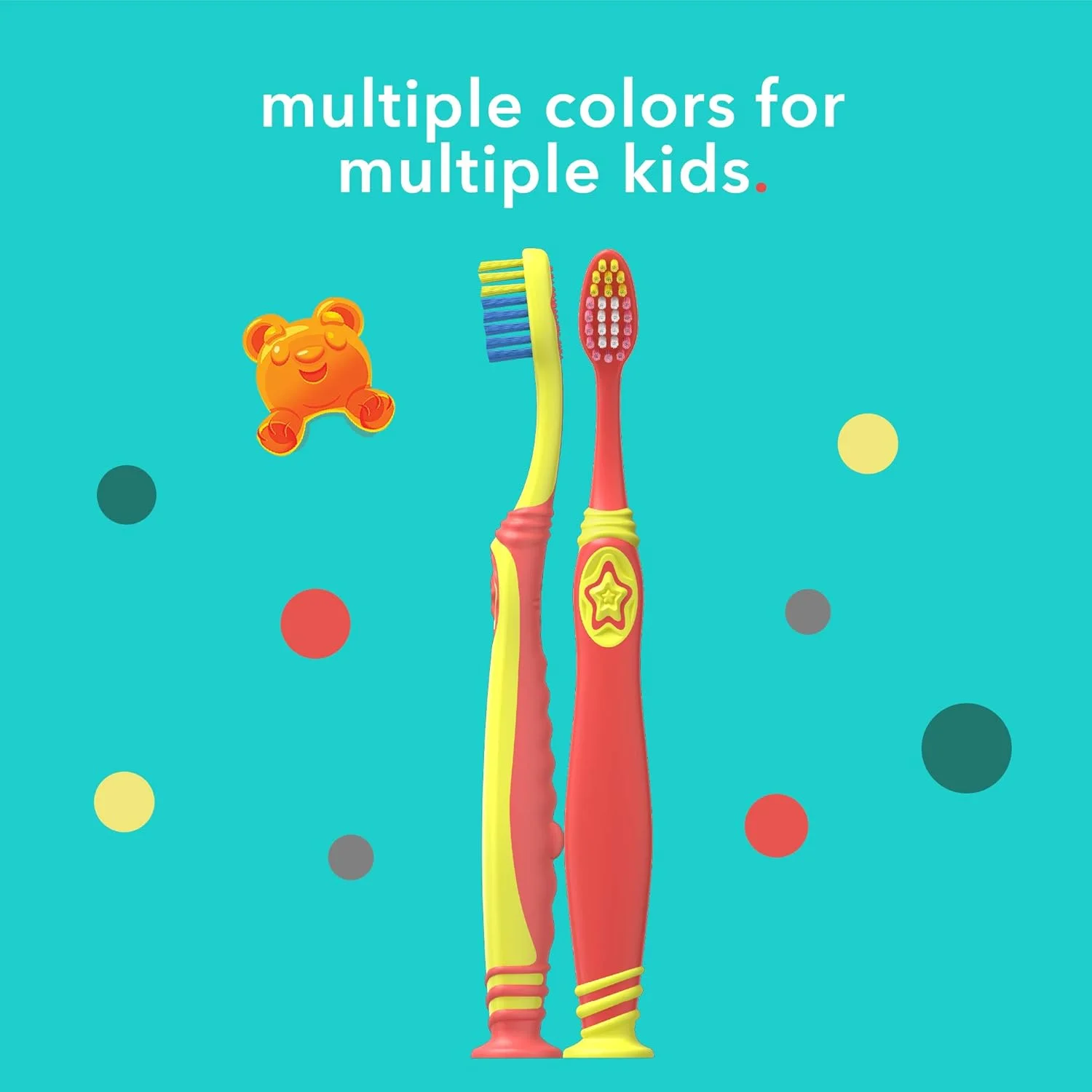 بسته دو عددی سری مسواک دستی هوشمند کودک کلگیت هام، زرد و مرجانی بسته دو عددی سری مسواک دستی هوشمند کودک کلگیت هام، زرد و مرجانی